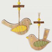 Ptáček - dřevěná dekorace.