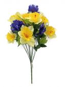 Narcis + iris - umělá květina