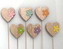 Srdce - dřevěná dekorace