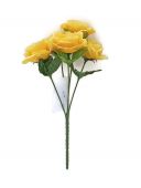 Růže kytice x5 - žlutá 