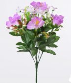 Kytice míchaná x10 růže a lilie - umělá květina.