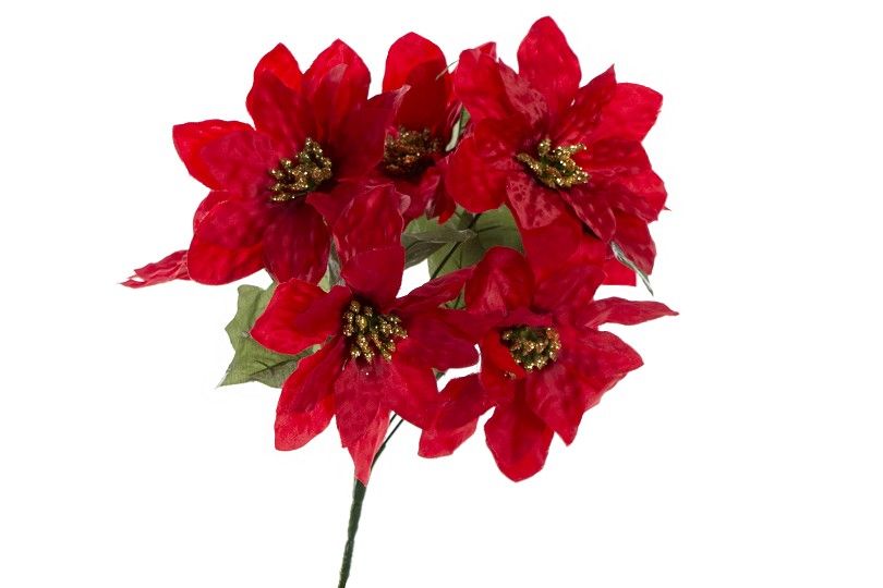 Vánoční hvězda - umělá kytice.